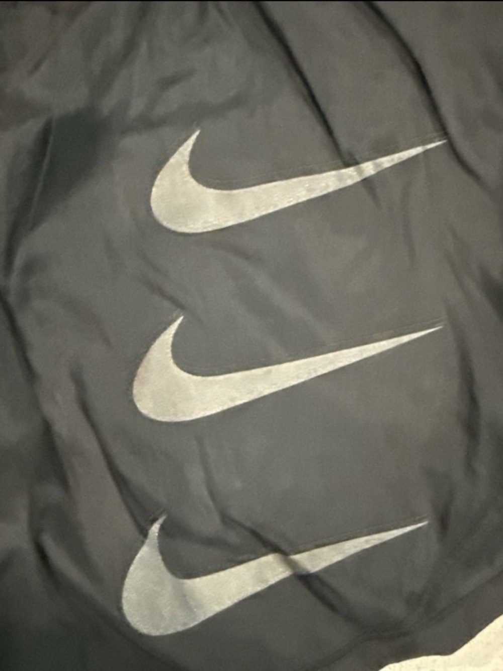Nike Running Division Black Athletic Shorts with 3 Stripe Nike Logo, Size Small - Picture 2 of 9
